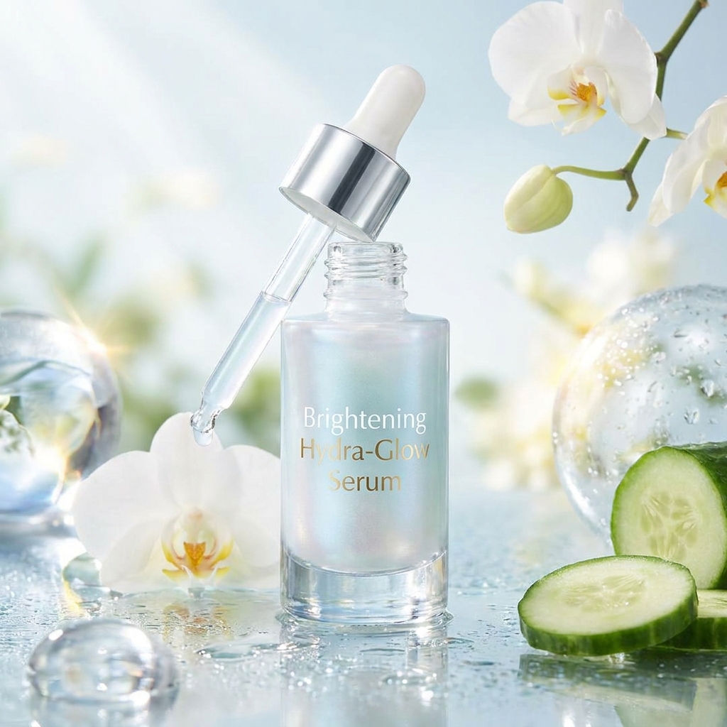 Brightening hydra glow finish